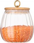 Банка для зберігання Ardesto Fresh Vintage, 750мл, скло, бамбук, прозорий