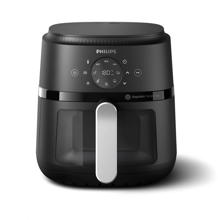 Мультипіч Philips Ovi digital, 1500Вт, чаша-4.2л, сенсорне керування, 13 авто. програм, віконце, пластик, чорний