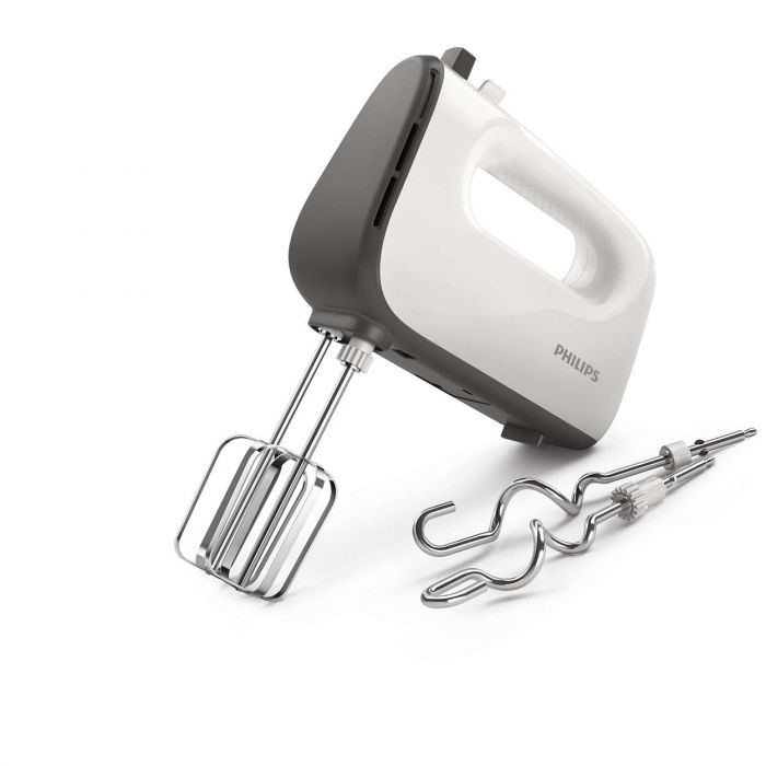 Міксер Philips ручний Viva Collection 450Вт, насадки-4, біло-сірий