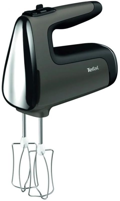Міксер Tefal ручний Powermix Silence 600Вт, насадки-4, турборежим, сіро-чорний