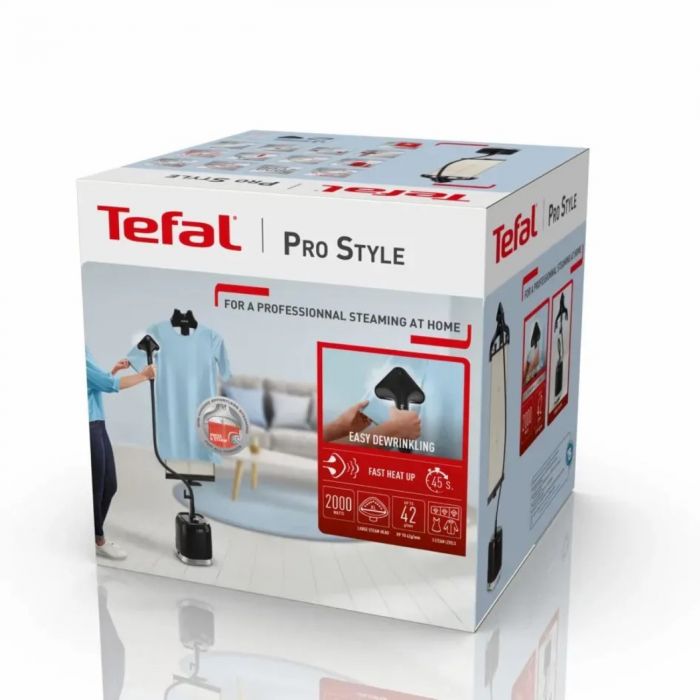 Відпарювач Tefal вертикальний Pro Style Garment, 2000Вт, 1500мл, постійна пара - 42гр, чорний