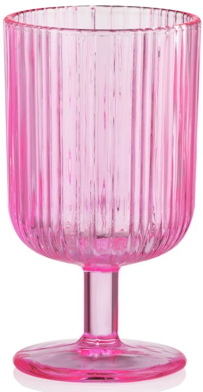 Набір келихів ARDESTO 300мл, 2шт, скло, рожевий