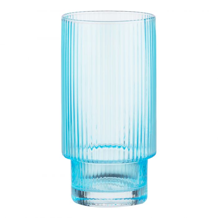 Набір склянок високих ARDESTO 380мл, 2шт, скло, блакитний