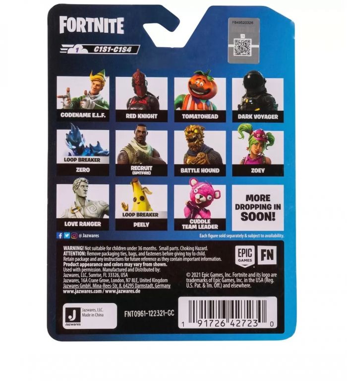Колекційна фігурка Fortnite Micro Legendary Series Carbide, 6см Колекційна фігурка Fortnite Micro Legendary Series Carbide, 6см