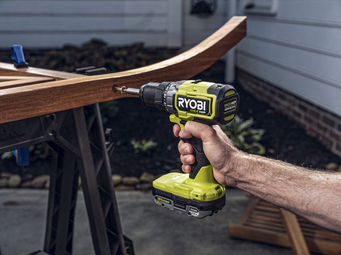 Шурупокрут-дриль ударний акумуляторний Ryobi ONE+ HP RPD18C-242S 18В 1х2А·год 1х4А·год ЗП 54Нм 450·1700об·хв 1кг сумка