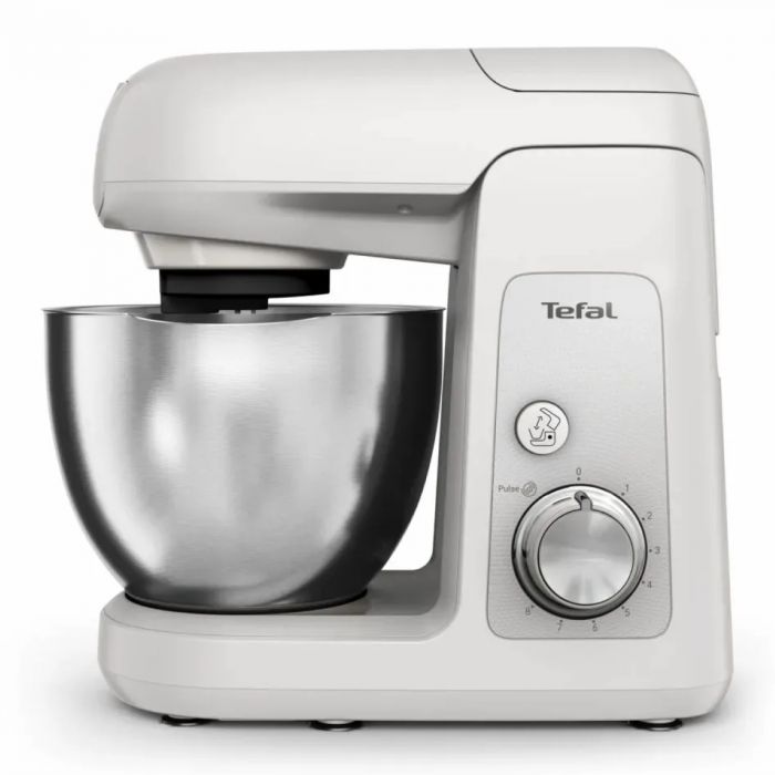 Кухонна машина Tefal Bake Partner 1100Вт, чаша-метал, корпус-пластик, насадок-8, білий