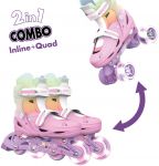 Роликові ковзани Neon Combo, розмір 30-33, веселка