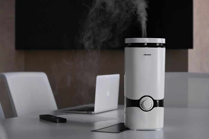 Зволожувач повітря ARDESTO ультразвуковий, 40м2, 4л, 300мл/г, мех. кер-ння, верх. залив води, білий