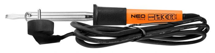 Паяльник електричний Neo Tools 60Вт 450°C нікельована мідь Паяльник електричний Neo Tools 60Вт 450°C нікельована мідь