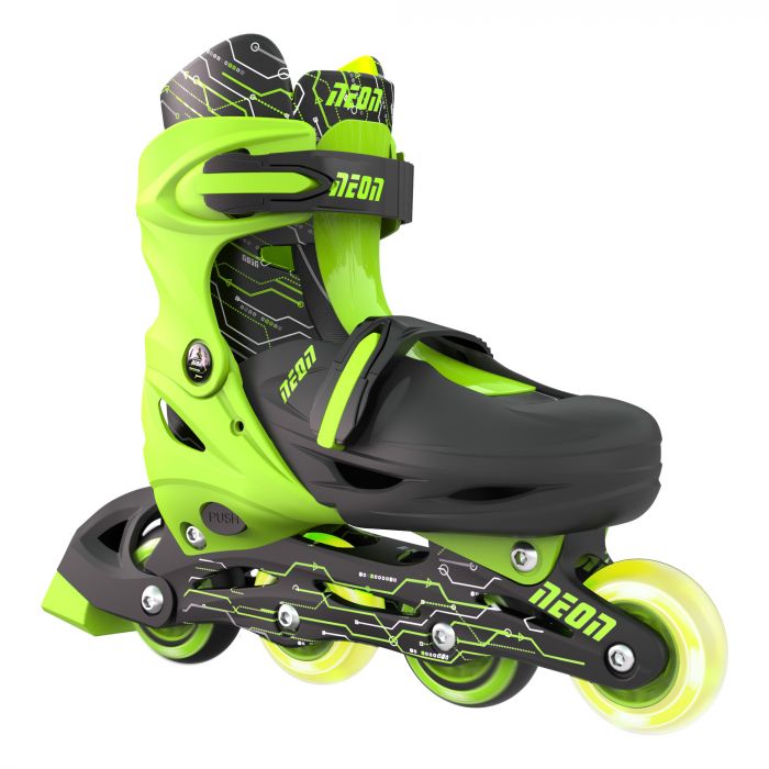 Роликові ковзани Neon Inline, розмір 30-33, зелений