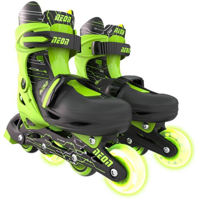 Роликові ковзани Neon Inline, розмір 30-33, зелений