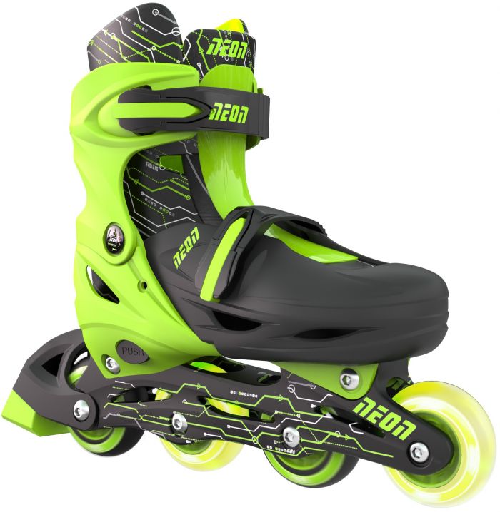 Роликові ковзани Neon Inline, розмір 30-33, зелений