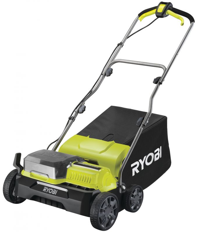 Аератор-скарифікатор акумуляторний Ryobi ONE+ RY18SFX35A-240 18В акб 2х4А·год 35см 55л 10кг