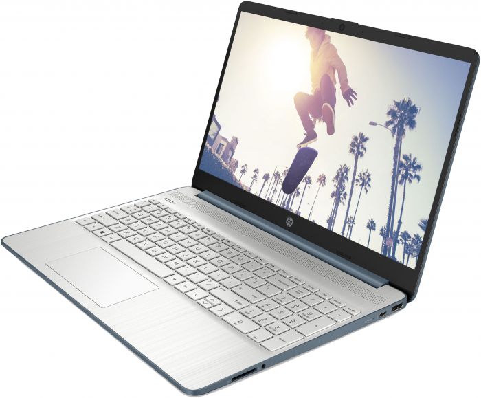 Ноутбук HP 15s-eq2075ua 15.6" FHD IPS AG, AMD R7-5700U, 16GB, F512GB, UMA, DOS, синій