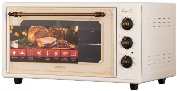 Піч електрична ARDESTO Line-R, 48л, 1600Вт, механіч., конвекція, кремовий