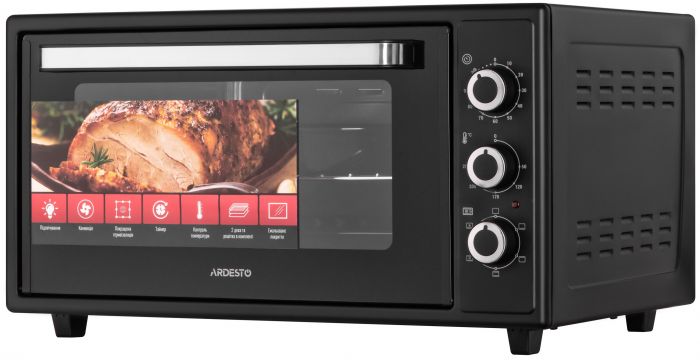 Піч електрична ARDESTO, 48л, 1600Вт, механіч., конвенція, чорний