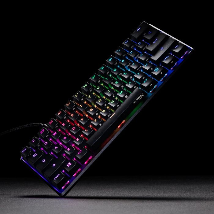 Клавіатура механічна HyperX Alloy Origins 60 61key, Red, USB-A, EN/UA, RGB, чорний