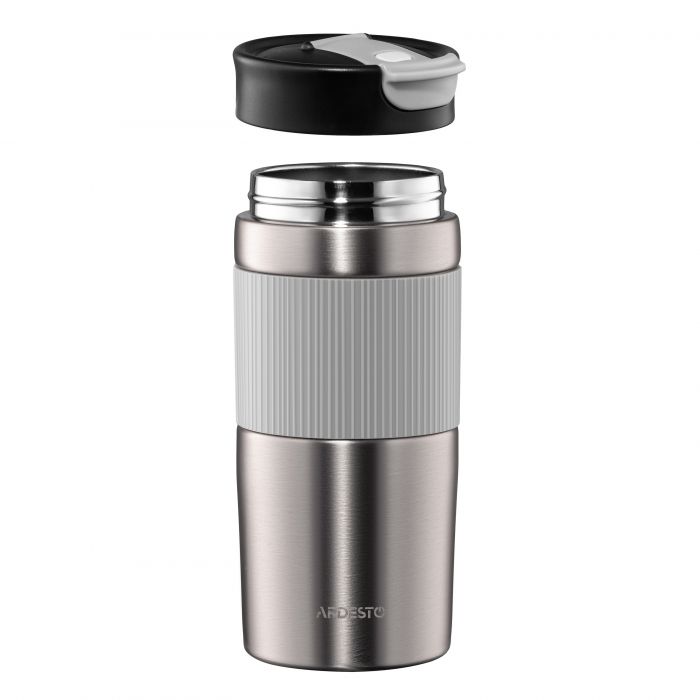 Термокухоль ARDESTO Comfort 450мл, нержавіюча сталь, сірий