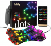 Гірлянда Smart LED Twinkly Dots Lights RGB 400 IP44 20м USB-C кабель чорний