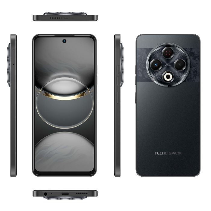 Смартфон TECNO Spark 30 (KL6) 6.78" 8/256ГБ, 2SIM, 5000мА•год, Stellar Shadow Смартфон TECNO Spark 30 (KL6) 6.78" 8/256ГБ, 2SIM, 5000мА•год, Stellar Shadow
