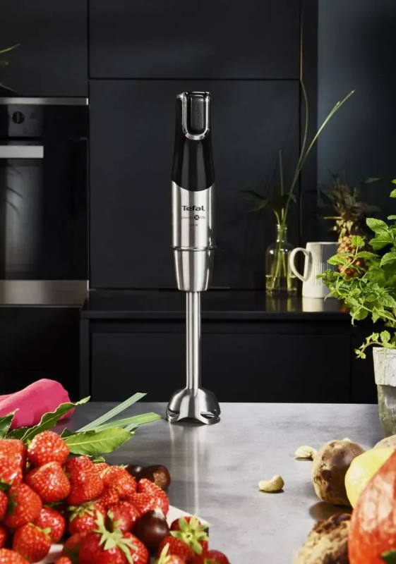 Блендер Tefal заглибний Infiny Force Pro, 1200Вт, 9в1, чаша-800мл, чопер-500мл, спіралайзер, турборежим, чорний