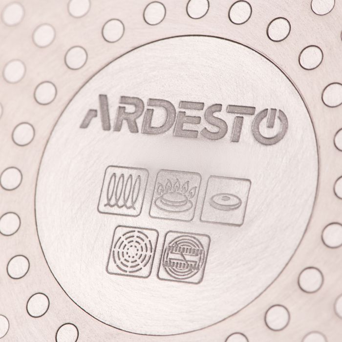 Сковорода глибока з кришкою ARDESTO Gemini Gourmet, 26см, алюміній, чорний