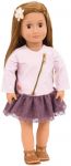 Лялька Our Generation Віена в рожевій шкіряній куртці 46см