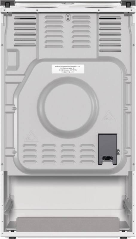 Плита Gorenje електрична , 68л, 50x60см, гриль, білий