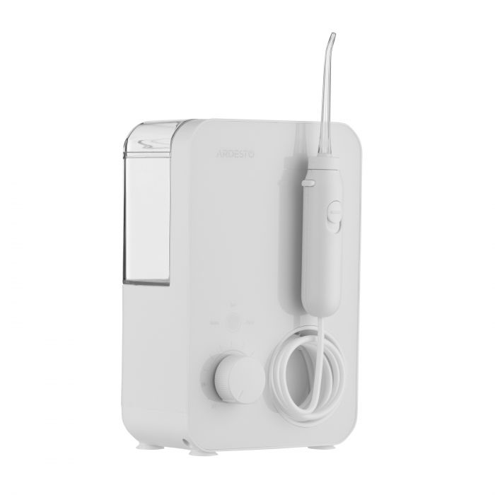 Іригатор Ardesto стаціонарний, чаша 600 мл, від мережі , 7 насадок, білий