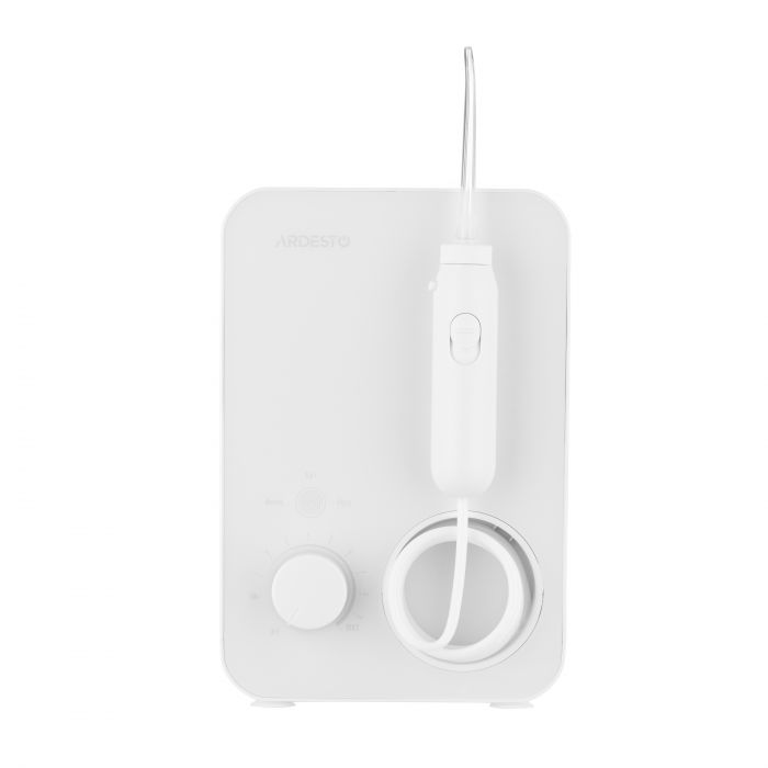 Іригатор Ardesto стаціонарний, чаша 600 мл, від мережі , 7 насадок, білий