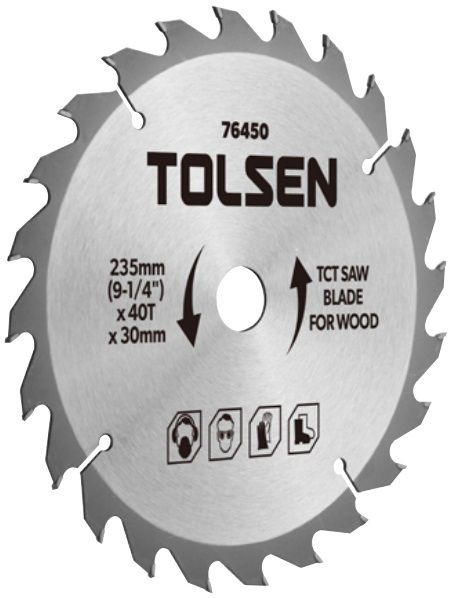 Диск пильний Tolsen по дереву, 235х40Tх30мм