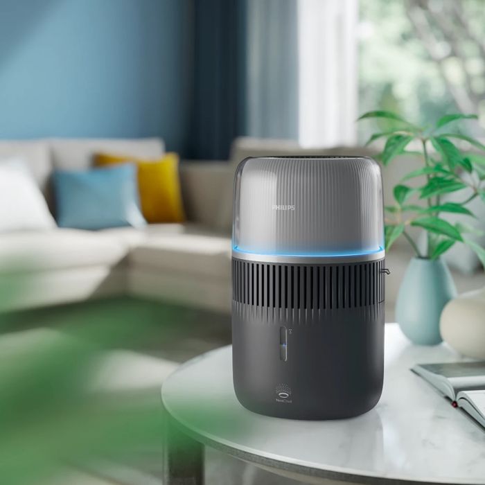 Зволожувач повітря Philips традиційне зволоження Series 5001, 56м2, 4.5л, 400мл/г, електр. кер-ння, режим сну, нічник, темно-синій Зволожувач повітря Philips традиційне зволоження Series 5001, 56м2, 4.5л, 400мл/г, електр. кер-ння, режим сну, нічник, темно-синій