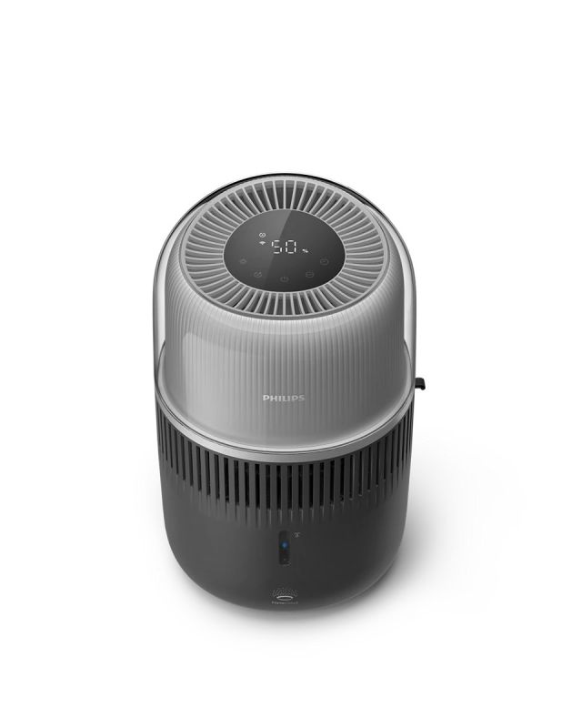Зволожувач повітря Philips традиційне зволоження Series 5001, 56м2, 4.5л, 400мл/г, електр. кер-ння, режим сну, нічник, темно-синій Зволожувач повітря Philips традиційне зволоження Series 5001, 56м2, 4.5л, 400мл/г, електр. кер-ння, режим сну, нічник, темно-синій