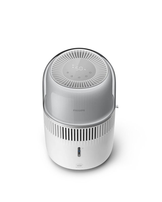 Зволожувач повітря Philips традиційне зволоження Series 5000, 56м2, 4.5л, 400мл/г, електр. кер-ння, режим сну, нічник, білий Зволожувач повітря Philips традиційне зволоження Series 5000, 56м2, 4.5л, 400мл/г, електр. кер-ння, режим сну, нічник, білий