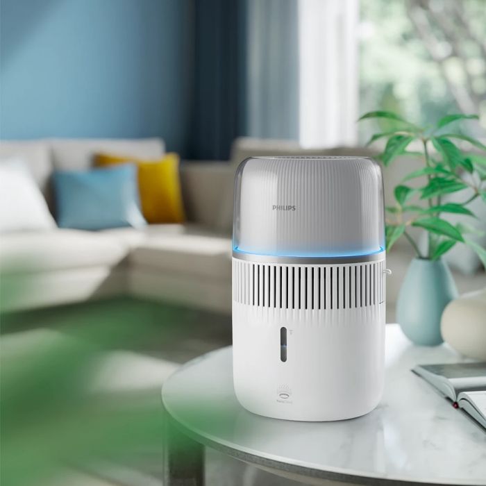 Зволожувач повітря Philips традиційне зволоження Series 5000, 56м2, 4.5л, 400мл/г, електр. кер-ння, режим сну, нічник, білий Зволожувач повітря Philips традиційне зволоження Series 5000, 56м2, 4.5л, 400мл/г, електр. кер-ння, режим сну, нічник, білий