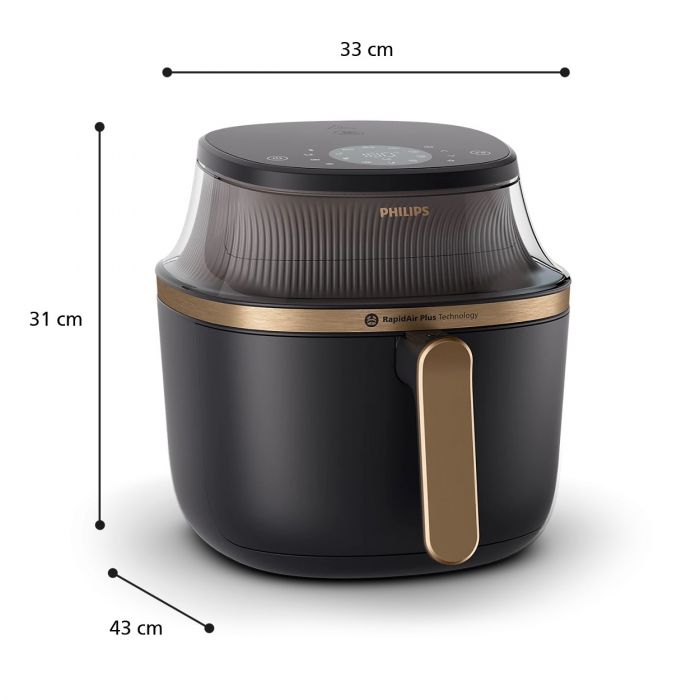 Мультипіч Philips Ovi Series 3000, 1700Вт, чаша-6.2л, сенсорне управл., 12 авто. програм, пластик, чорний
