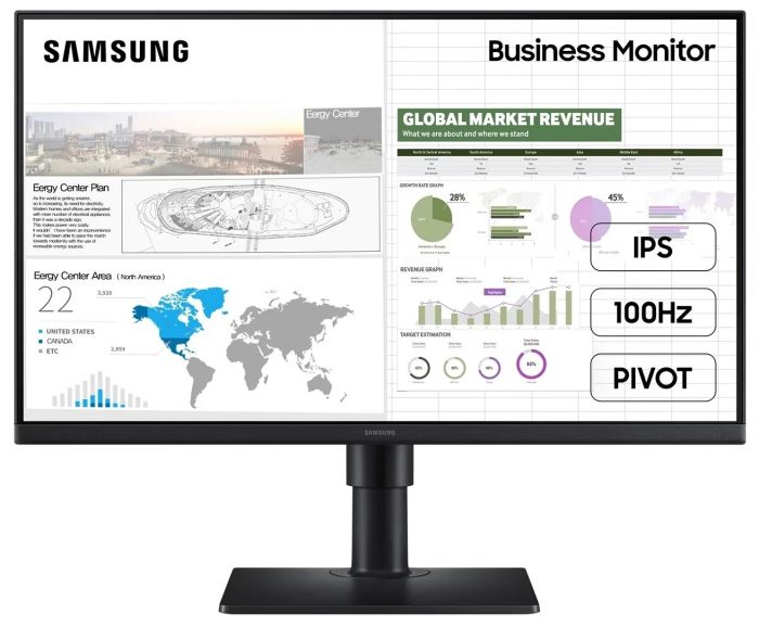 Монітор Samsung 23.8" S24D400 2*HDMI, DP, USB, IPS, 100Hz Монітор Samsung 23.8" S24D400 2*HDMI, DP, USB, IPS, 100Hz