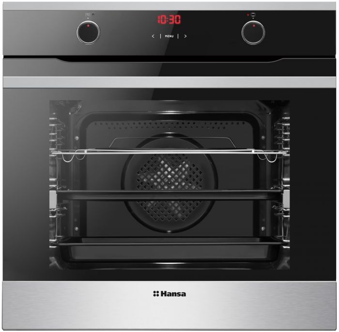 Комплект Hansa (духовка електрична + поверхня газова на склі), чорний