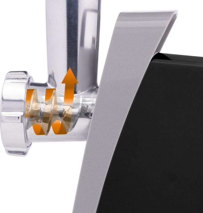 М'ясорубка Gorenje, 1600Вт, 2,2кг/хв, 2 решітки, пластик+метал, чорний