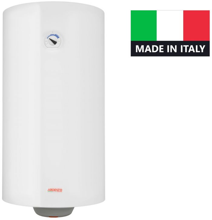 Водонагрівач електр. ARDESTO NEU NTS 100 V 1.5K EU2 круглий, 100л, 1,5кВт, мех. кер-ння, C, Італія, білий