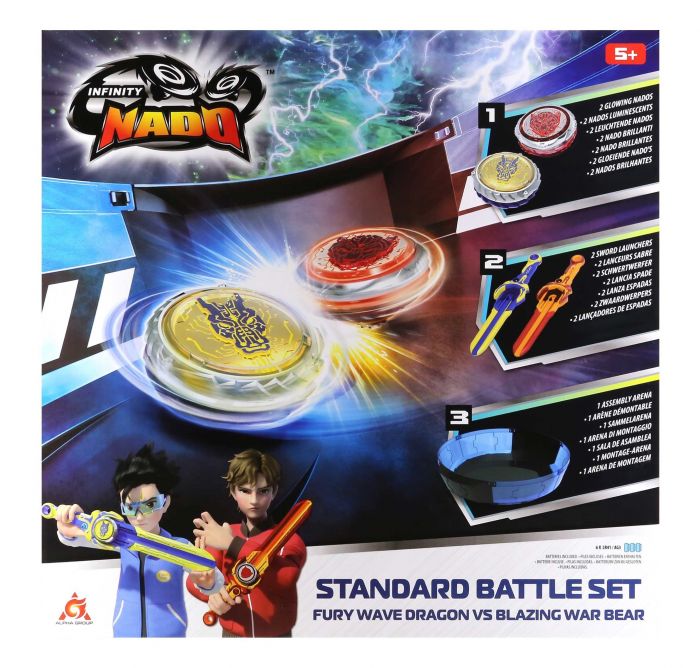 Набір Infinity Nado VI Battle Set Лютий Дракон проти Палаючий Бойовий Ведмідь (Fury Wave Dragon vs Blazing War Bear)