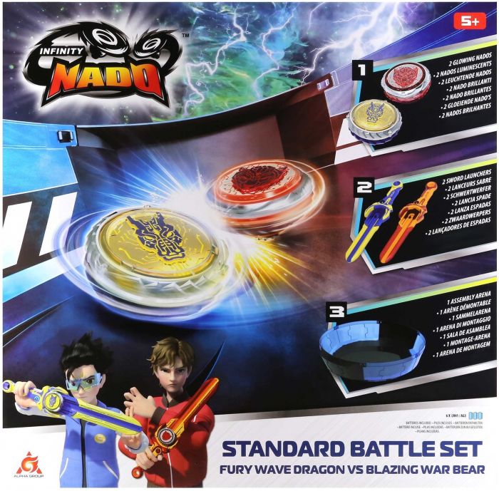 Набір Infinity Nado VI Battle Set Лютий Дракон проти Палаючий Бойовий Ведмідь (Fury Wave Dragon vs Blazing War Bear)