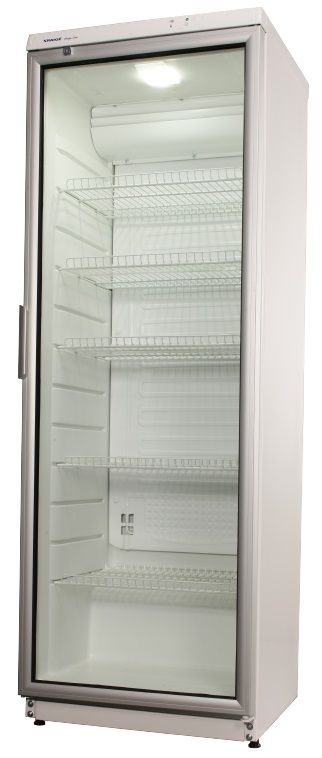Холодильна вітрина Snaige, 173x60х60, 350л, полиць -5, зон - 1, бут-154, 1дв., ST, алюмін.двері, білий