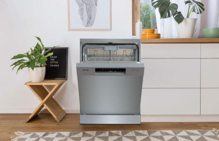 Посудомийна машина Gorenje, 16компл., A+++, 60см, дисплей, 3 кошика, AquaStop, сірий Посудомийна машина Gorenje, 16компл., A+++, 60см, дисплей, 3 кошика, AquaStop, сірий