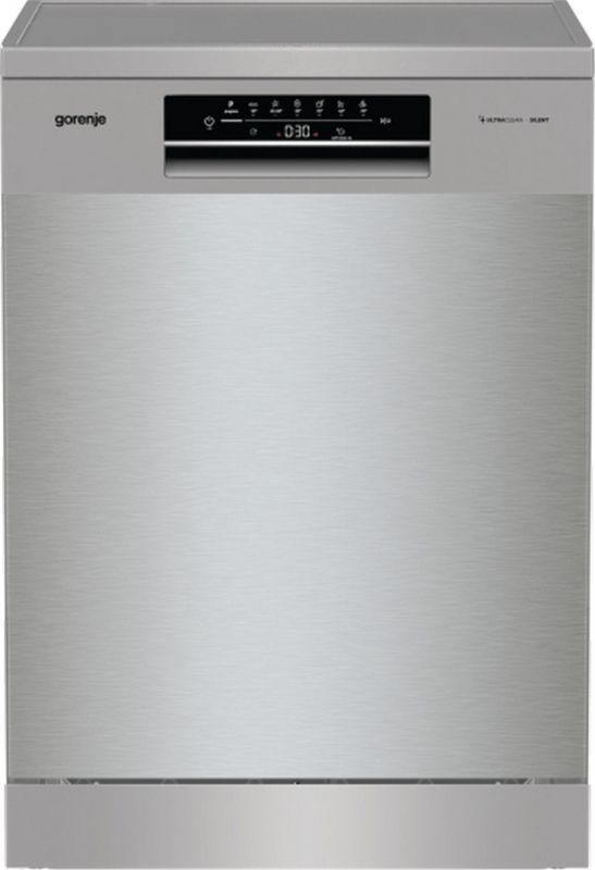 Посудомийна машина Gorenje, 16компл., A+++, 60см, дисплей, 3 кошика, AquaStop, сірий Посудомийна машина Gorenje, 16компл., A+++, 60см, дисплей, 3 кошика, AquaStop, сірий
