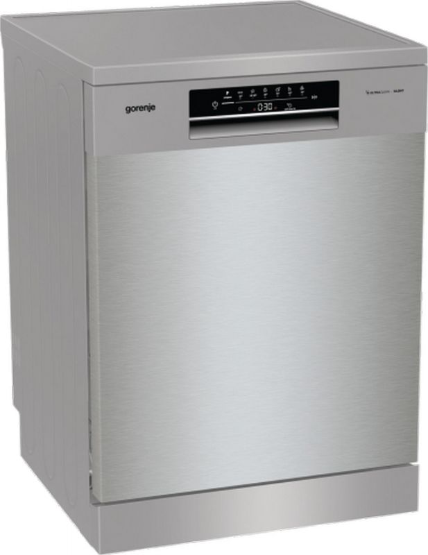 Посудомийна машина Gorenje, 16компл., A+++, 60см, дисплей, 3 кошика, AquaStop, сірий Посудомийна машина Gorenje, 16компл., A+++, 60см, дисплей, 3 кошика, AquaStop, сірий