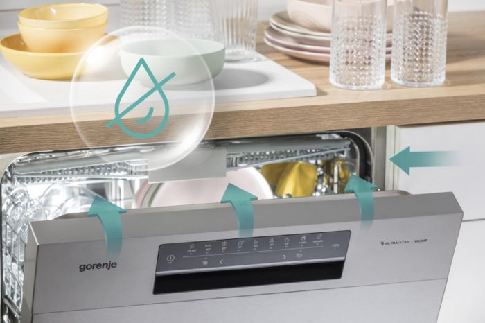 Посудомийна машина Gorenje, 16компл., A+++, 60см, дисплей, 3 кошика, AquaStop, сірий Посудомийна машина Gorenje, 16компл., A+++, 60см, дисплей, 3 кошика, AquaStop, сірий