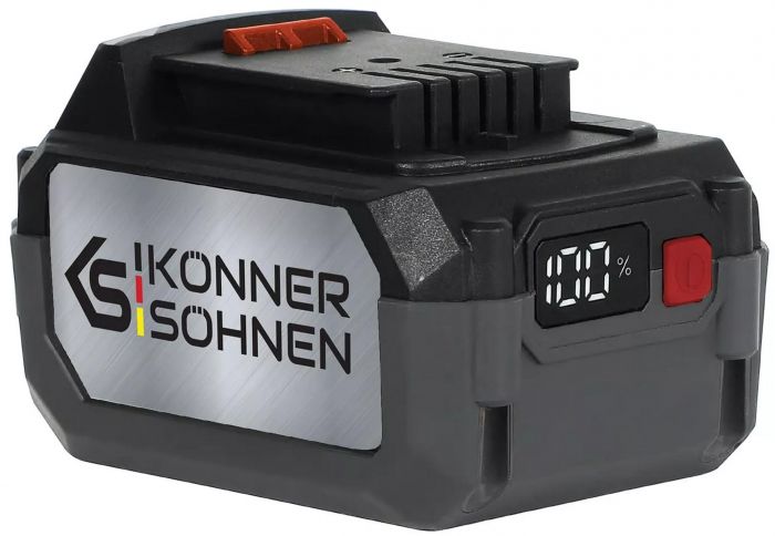 Газонокосарка акумуляторна Konner&Sohnen KS 43LM-40V 40В(20+20) акб 2?4А·год 43см 50л 25-75мм 15.5кг
