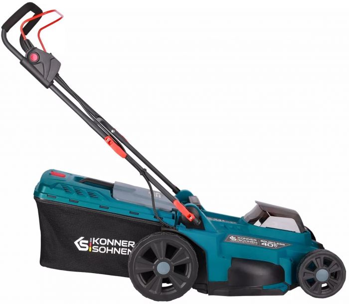 Газонокосарка акумуляторна Konner&Sohnen KS 43LM-40V 40В(20+20) акб 2?4А·год 43см 50л 25-75мм 15.5кг