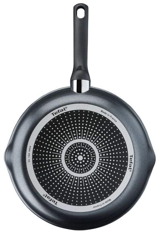 Сковорода з кришкою Tefal Day by Day, 28см, з кришкою, алюміній, бакеліт, скло, чорний